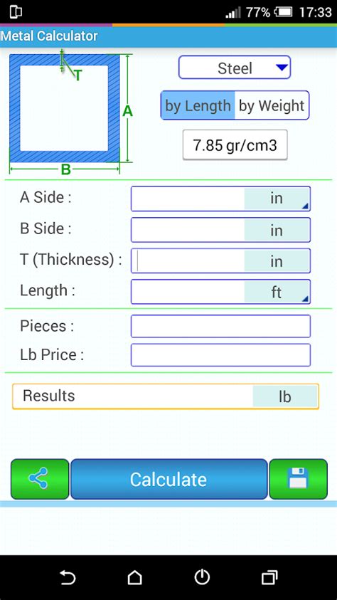 metal calculator app